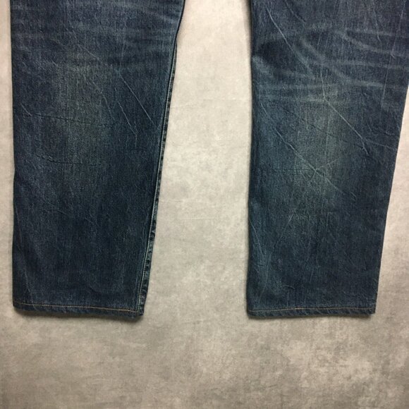 Levis Mens 501 Original Fit Blue Jeans size 40x34 Premium Denim Button Fly - Picture 14 of 15